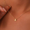 Dainty 18K Gold Plated Initial Letter Necklace - Tarnish-Free Jewelry