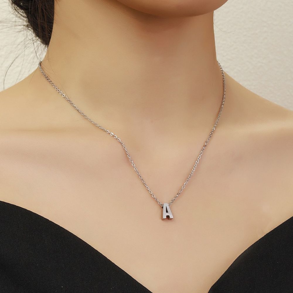 Dainty 18K Gold Plated Initial Letter Necklace - Tarnish-Free Jewelry