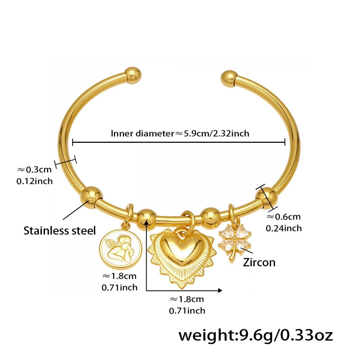 Waterproof Bold Fluid Sculptural Cuff - Tarnish-Free 18K Gold Plated Bangle