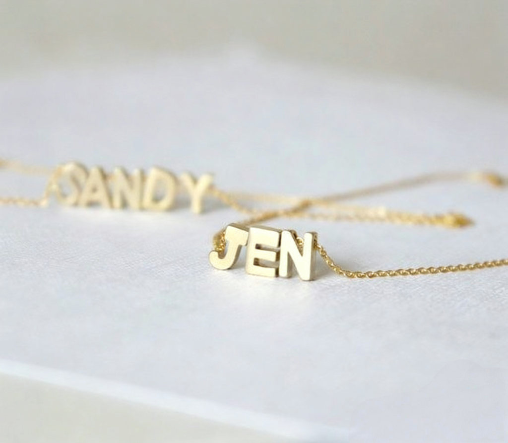 Dainty 18K Gold Plated Initial Letter Necklace - Tarnish-Free Jewelry