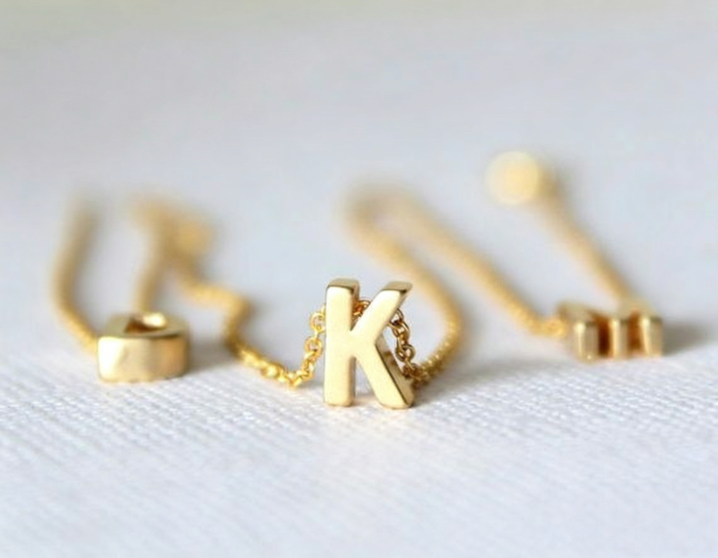 Dainty 18K Gold Plated Initial Letter Necklace - Tarnish-Free Jewelry