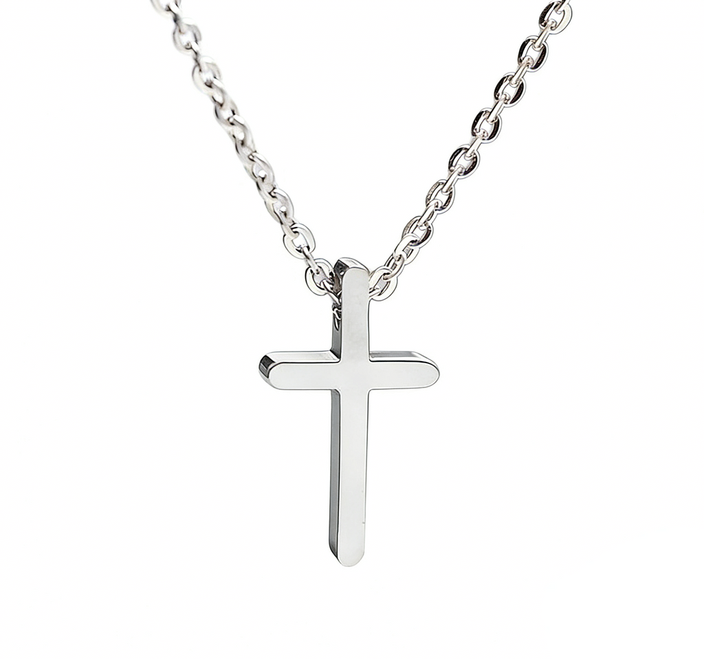 Dainty 18K Gold Plated Cross Necklace - Waterproof Tarnish-Free Set
