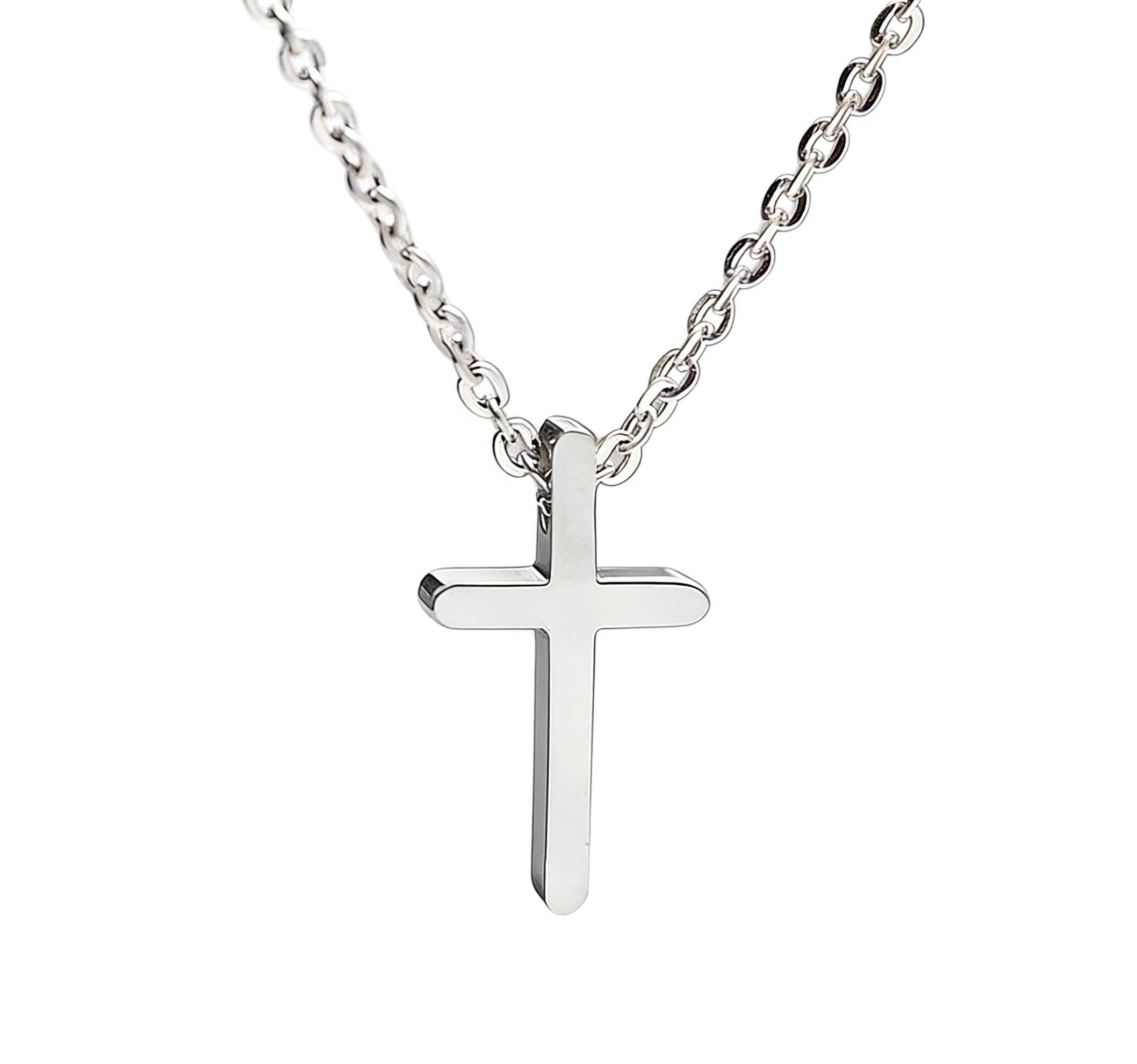 Dainty 18K Gold Plated Cross Necklace - Waterproof Tarnish-Free Set